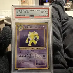 1997 POKEMON JPN FOSSIL #97 HYPNO-HOLO PSA 10 - Image 1