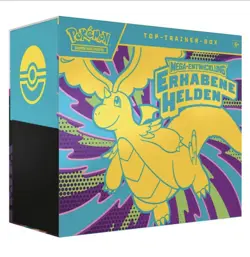 Pokemon Erhabene Helden Top Trainer Box Deutsch OVP ETB | 9 Booster Packs Neu - Image 1