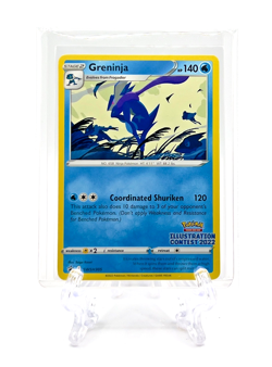 GRENINJA 2022 Pokemon TCG Black Star Promo #SWSH305 ILLUSTRATION CONTEST 2022 - Image 2