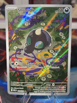 Pokemon 2025 Mega Evolution Shroodle 149/132 Illustration Rare Near Mint - Image 1