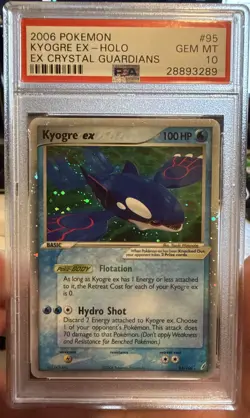 Kyogre Ex PSA 10 Pokemon Crystal Guardians #95/100 Pop 71 - Image 1