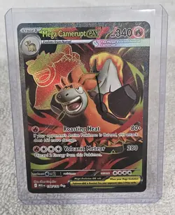 Mega Camerupt ex 156/132 Ultra Rare Mega Evolution Pokemon Near Mint - Image 1