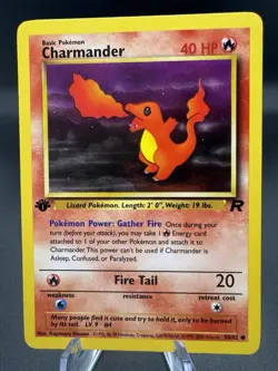 Pokemon TCG Charmander Team Rocket 1st Edition 50/82 Common Vintage WOTC LP - Image 1