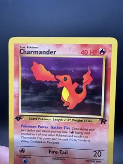 Pokemon TCG Charmander Team Rocket 1st Edition 50/82 Common Vintage WOTC LP - Image 3