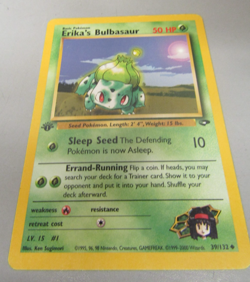 Pokemon TCG Erika’s Bulbasaur #39/132 Gym Challenge Non Holo 1st Edition Vintage - Image 1