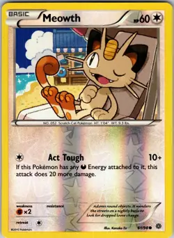 Meowth 61/98 XY - Ancient Origins Pokemon TCG LP - Image 1