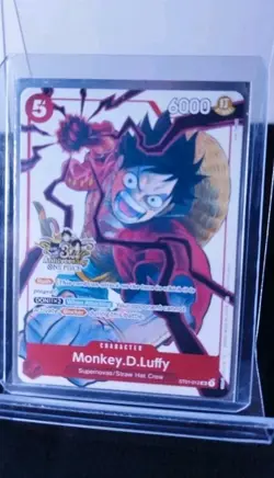 One Piece Card Game Promo Carte Monkey D. Luffy ST01-012 Alt FR Nm - Image 3