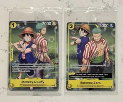 One Piece TCG Zoro & Luffy Learn Together Set Sail Event Sealed - Image 1
