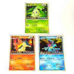 Pokemon cards PROMO Chikorita 005/L-P Cyndaquil 006/L-P Totodile 007/L-P set lot - Image 1