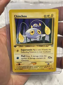 Pokemon TCG Neo Genesis #055/111 Chinchou 1st Edition NM Vintage Vtg Card WOTC - Image 1
