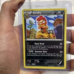 Pokemon TCG Scrafty Next Destinies 74/99 Regular Non Holo Rare Pokemon Card NM - Image 1
