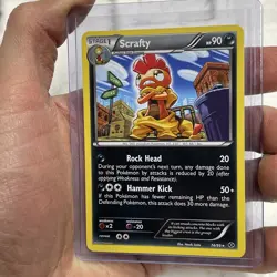 Pokemon TCG Scrafty Next Destinies 74/99 Regular Non Holo Rare Pokemon Card NM - Image 2