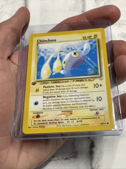 Pokemon TCG Neo Genesis #055/111 Chinchou 1st Edition LP Vintage Vtg Card WOTC - Image 2