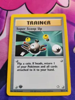 NM+ Super Scoop Up 1st Edition 98/111 Neo Genesis WOTC Trainer Card - Image 1