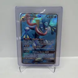 Pokemon Greninja GX 120/131 Ultra Rare Full Art Holo SM Forbidden Light TCG Card - Image 1