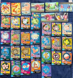Set of 37 Pokemon cards-First Movie Scene Cards, Poke Trivia Cards, TV Animation - Image 1