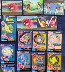 Set of 37 Pokemon cards-First Movie Scene Cards, Poke Trivia Cards, TV Animation - Image 3