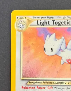 Pokemon TCG Light Togetic Neo Destiny #15/105 Holo Card With Swirl 2000 LP - Image 4