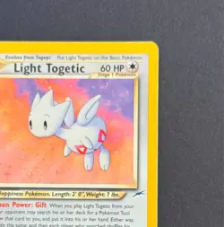Pokemon TCG Light Togetic Neo Destiny #15/105 Holo Card With Swirl 2000 LP - Image 5