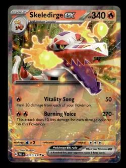 Skeledirge ex 037/193 Double Rare Paldea Evolved Pokemon Card - Image 1