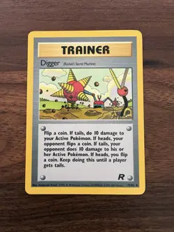 DIGGER - 75/82 - Team Rocket - Pokemon Card - LP - Image 1
