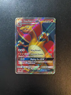 Pokemon TCG Charizard GX Black Star Promo Holo Card SM60 OKAY CONDITION - Image 1