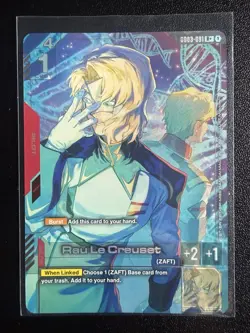 Rau Le Creuset GD03-091 - Gundam TCG Card Foil Steel Requiem English - Image 1