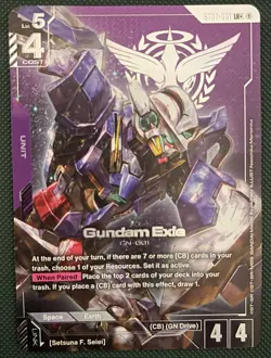 Gundam Card Game Gundam Exia ST07-001 LR+ Starter Deck 07 Celestial Drive ST07 - Image 1