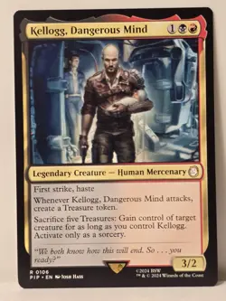 Kellogg, Dangerous Mind from Fallout, Magic the Gathering, MTG, R0106 - Image 1
