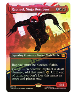 Raphael, Ninja Destroyer - Foil - Borderless Teenage Mutant Ninja Turtles MTG - Image 1