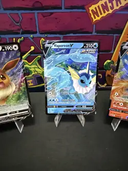 Pokemon TCG Eevee Vaporeon Flareon V Promo Lot Of 3 SWSH065 150 149 NM - Image 3