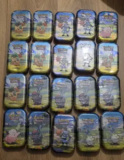 5 x Pokemon TCG Mega Evolution Ascended Heroes Mini Tins *SEALED* 5x Packs - Image 1