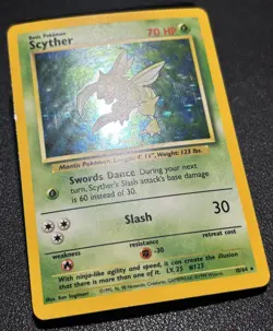 Pokemon - Scyther Holo - Near Mint NM - 1999 Jungle 10/64 ERROR No Set Symbol - Image 2