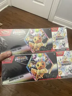 Pokemon TCG Prismatic Evolutions Booster Bundle + Surprise Box Bundle (2) - Image 1