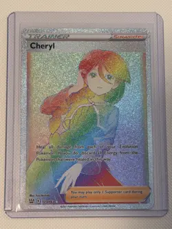 Pokemon TCG Cheryl 173/163 Battle Styles Rainbow Secret Rare - Image 1