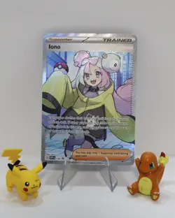 Iono 124 - Pokemon SV Scarlet & Violet Black Star Promo Full Art Trainer Holo NM - Image 1