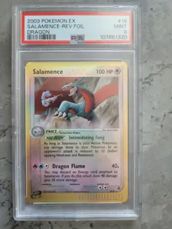 Salamence #19/97 Rev.Foil 2003 Pokemon EX Dragon PSA 9 - Image 1