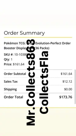 Pokemon Mega Evolution Perfect Order Booster Box Sealed ships 3-27 Preorder - Image 3