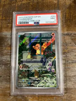 POKEMON 2023 Obsidian Flames ETB Promo CHARMANDER #044 PSA 9 Mint RARE - Image 1
