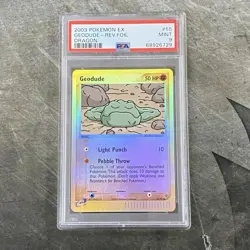 2003 Pokemon EX Geodude Reverse Foil Dragon 55/97 PSA Mint 9 English LOW POP! - Image 1