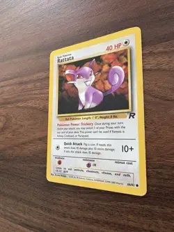 Pokemon WOTC Rattata 66/82 Team Rocket UNLIMITED Common LP - Image 4