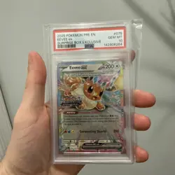 Pokemon Prismatic Evolutions Eevee ex 075/131 Surprise Box Stamped PSA 10 - Image 1
