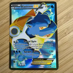 Pokemon TCG Blastoise EX Holo Ultra Rare Card 155/160 XY Base 2014 Minor Wear - Image 1