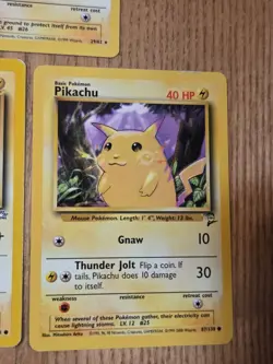 Pokemon TCG Mixed Lot of 5 Pikachu & Raichu cards Vintage 1999 & 2000 - Image 4
