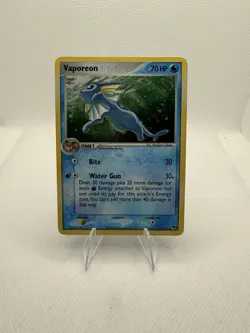 Pokemon TCG Vaporeon 6/17 Pop Series Promos, Holo Rare Card - Image 1