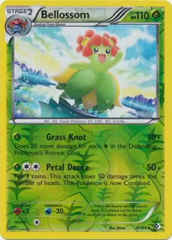 Bellossom 4/149 Reverse Holo Boundaries Crossed Pokemon Card NM - Image 1
