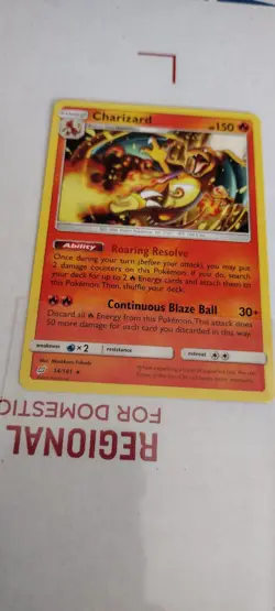 Charizard 14/181 Pokemon Card non-holo Rare MINT Adult Owned - Image 1