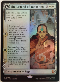 The Legend of Yangchen Avatar: The Last Airbender Foil Magic The Gathering MTG - Image 1