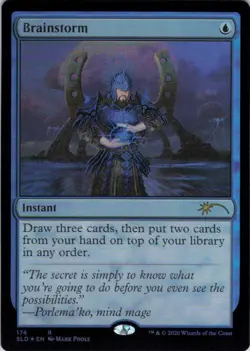 MTG Brainstorm (174) | NM Foil | Secret Lair Mark Poole {SLD} - Image 2