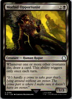 Magic the Gathering HP Morbid Opportunist Fallout Commander MTG Free Shipping! - Image 1